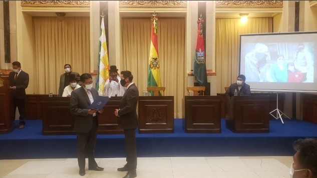 La Brigada Parlamentaria del departamento de La Paz reconoce a Hialamar Sánchez